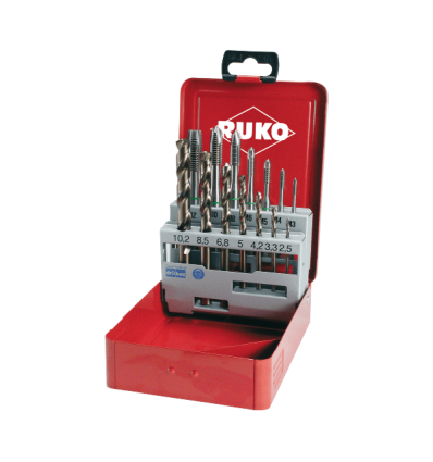 Ruko maskinsnittap-sæt M3 - M12 HSSE-Co5