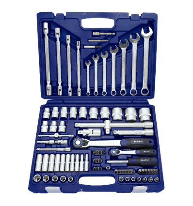 Værktøjssæt Toppe kort 1/4" 4-14mm