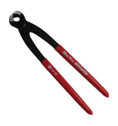 Bindetang 224 mm sort m/metal greb