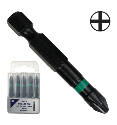 Torsion 1/4" Bits industri torx 40 x 50mm. Pk á 5 stk.