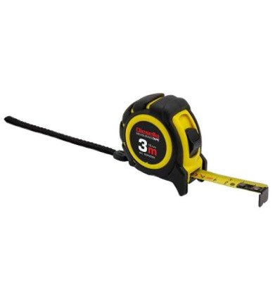 Båndmål gummibelagt ABS 3Mx16 ABS hus m/Power-lås