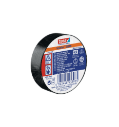 Isoleringstape 15 mm x 10 mtr - sort