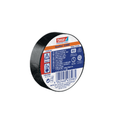 Isoleringstape 15 mm x 33 mtr - sort