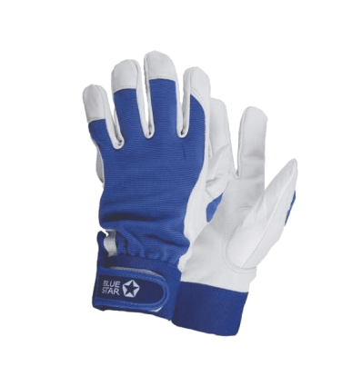 Bluestar X-FIT handske X-FIT gedeskind m/velcro str. 8 - 12