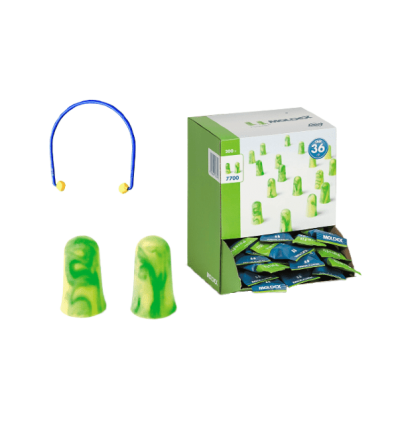 Ørepropper + snor 1 par.