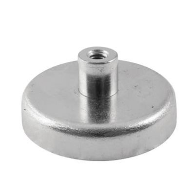Ferrit pottemagnet Ø50 mm M6 gevindbøsning