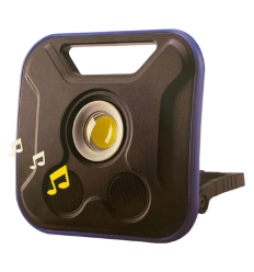 20W med 5W Bluetooth højtaler. 500/1000/2000 Lumen. Opladelig.