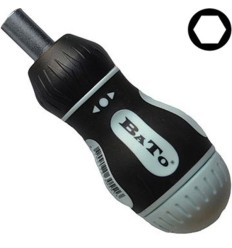 1/4 med skralde m/6 stk bits Kærv 4,0 Ph1-2 Pz2 Torx 10-20