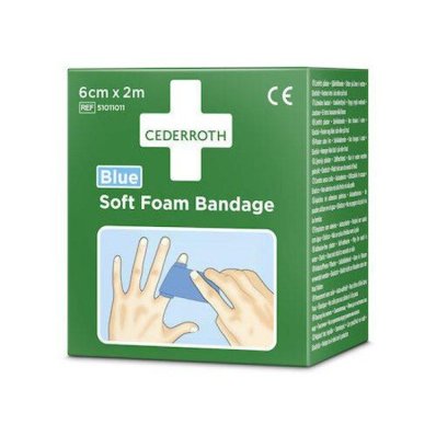 Beskyttelse/forbinding Cederroth Soft Foam Bandage Blå, 1 stk, 6 cm x 2 m