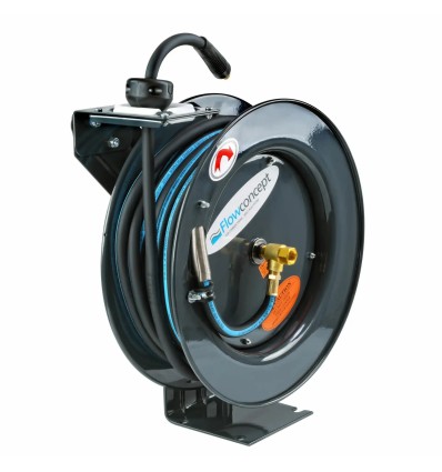 Aut. slangeopruller Luft Sort. 3/8" x 15m Polymer slange. 20 bar.