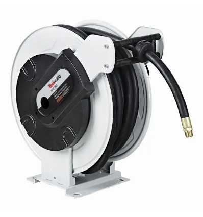 Aut. slangeopruller Luft & Vand Hvid. 20 mtr. 3/4" slange. 20 bar.