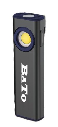 Bato MINIBOOSTER inspektion lampe 800 Lumen. 2 magneter i bund og top. Kraftig metalclips. 3 lys muligheder. Opladelig