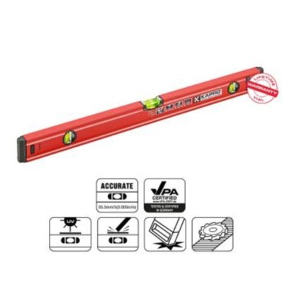 Kapro Spirit vaterpas 200 cm med 3 acryl-libeller