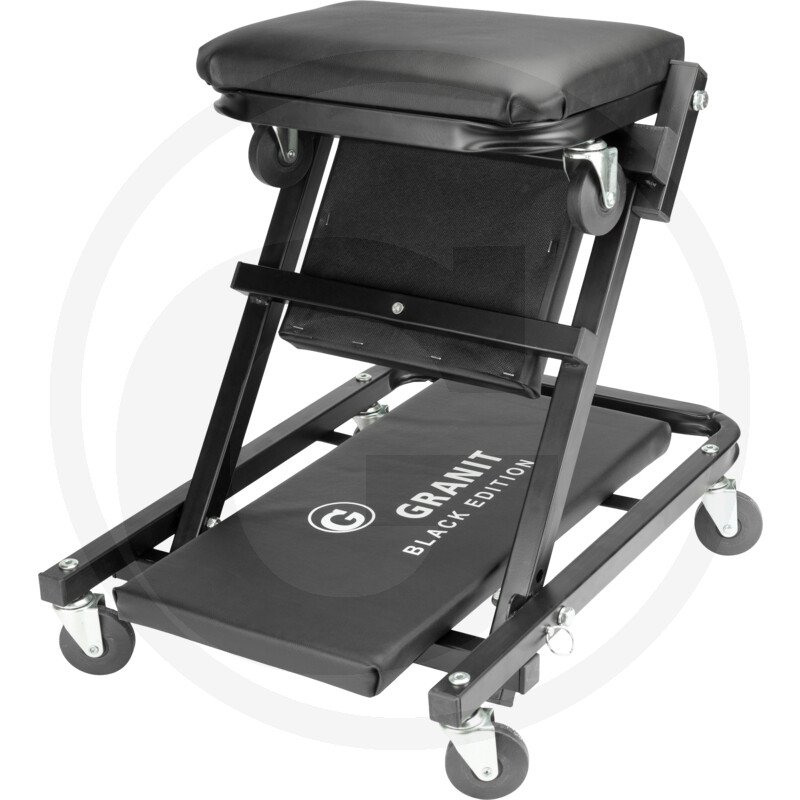 Montørstol klapbar 2 i 1 montør og liggebræt