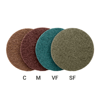 SCD-rondel m/centerhul 125 x 22 mm A-coarse (Brun)