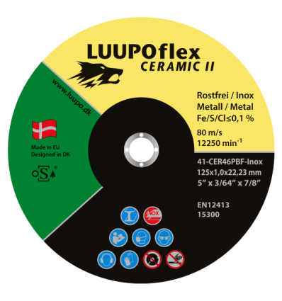LUUPOflex Ceramic II -plan skæreskive
